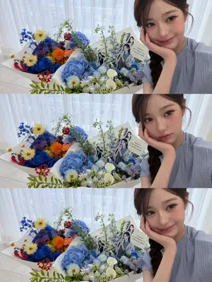 IVEチャン・ウォニョン、顔より大きい花束の横でポーズ 「どっちが花でしょう」（朝鮮日報日本語版）