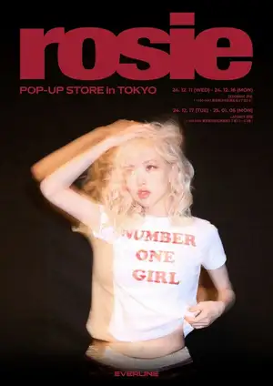 BLACKPINK ロゼ、ソロアルバム「rosie」発売記念ポップアップストアを本日より東京で開催!
