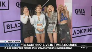 Female K-pop girl group 'BLACKPINK' make their US morning television debut on 'GMA'