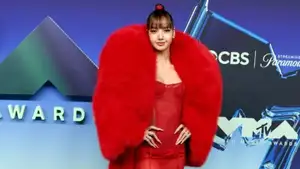 BLACKPINK Lisa’s Red-Hot The Attico Dress Is Completely Sheer at VMAs