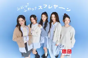 5人組ガールグループILLIT(アイリット)がユニクロ初登場! 思わず抱きしめたくなる「ふにっ、ふわっ」な「スフレヤーン」ニットを着たWEB CM公開