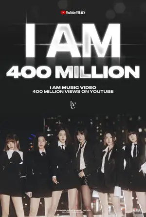 IVE's "I AM" MV Surpasses 400 Million Views, a Historic First for the Group