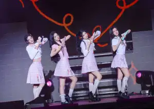 初の日本ツアーを完走したILLITの(左から)YUNAH、MINJU、WONHEE、IROHA(P)&(C) BELIFT LAB Inc.