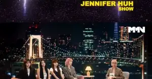 LE SSERAFIM debuts virtual talk show to tease comeback single - CHOSUNBIZ