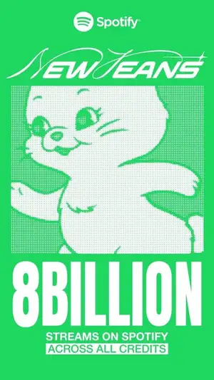 NewJeans Surpasses 8 Billion Spotify Streams
