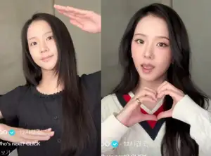 BLACKPINK's Jisoo before and after makeup