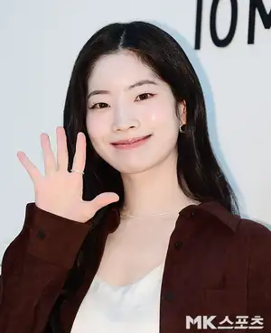 TWICE's Dahyun poses at a women's clothing brand event held in Seongsu-dong, Seongdong-gu, Seoul on
