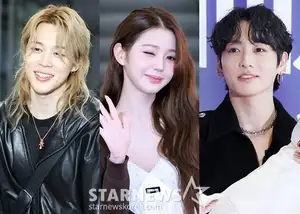 1st BTS Jimin, 2nd IVE Jang Wonyoung, 3rd BTS Jungkook