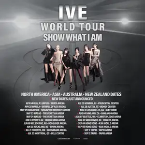 IVE Expands Global Reach with Second World Tour Across North America and Asia