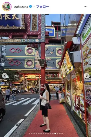 (画像3/39) LE SSERAFIMカズハ、横浜中華街に降臨 路上ショットに「立ち姿が美しすぎる」「普通にいるのビックリ」の声
