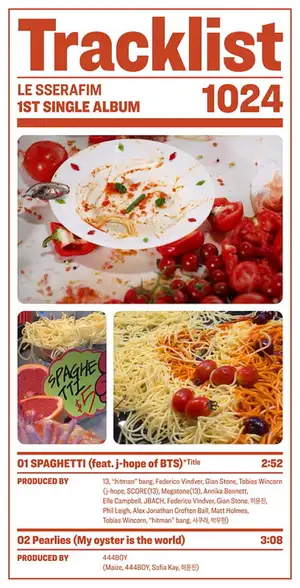 LE SSERAFIM、1stシングル『SPAGHETTI』ハイライトメドレー&トラックリストを公開